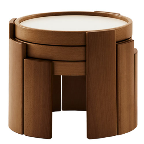 model 780/783 nesting side tables by Gianfranco Frattini for Cassina