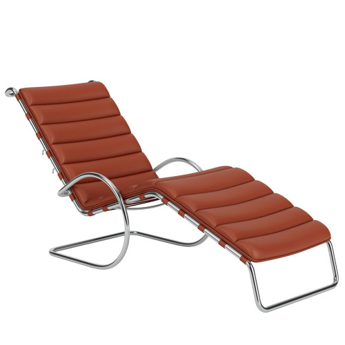 mr adjustable chaise lounge by Mies Van Der Rohe for Knoll