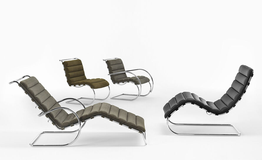 MR Armless Lounge Chair by Mies Van der Rohe for Knoll | hive