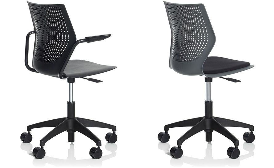 Knoll MultiGeneration Light Task Chair - Armless with Seat Pad