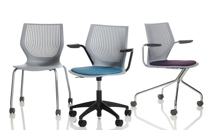 MultiGeneration High Task Chair Armless with Seat Pad