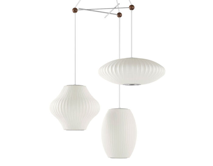 nelson triple bubble lamp fixture