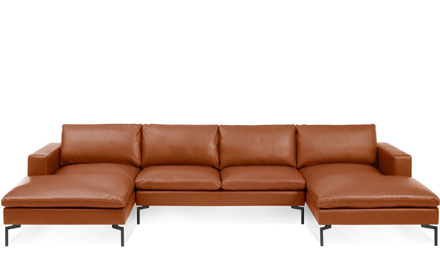 new standard u shaped leather sectional sofa