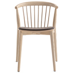 newood chair with upholstered seat  - 