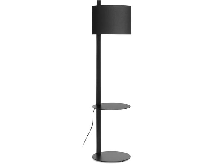 note floor lamp with table