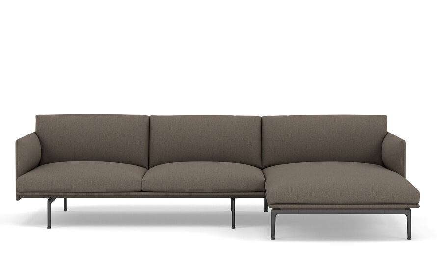 outline sofa with chaise longue