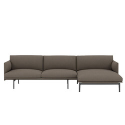 outline sofa with chaise longue - Anderssen & Voll - Muuto
