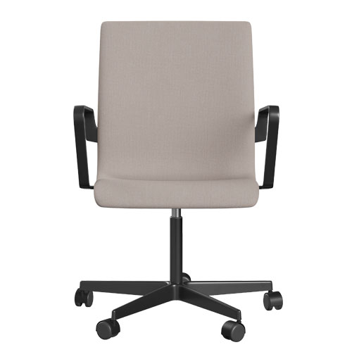 oxford low back chair with 5-star base by Arne Jacobsen for Fritz Hansen
