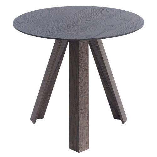 tre side table with wood top for Arco