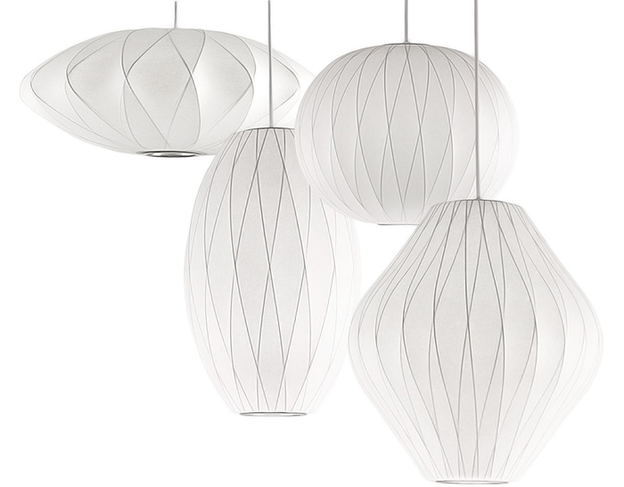 Nelson™ bubble lamp crisscross pear