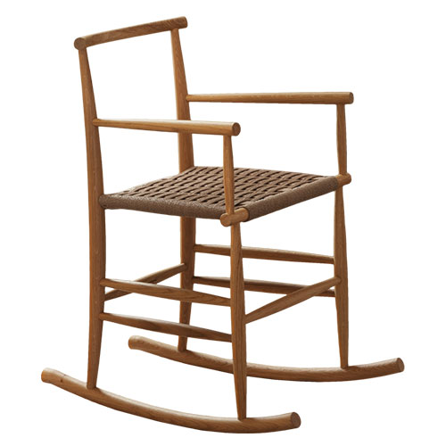 pelleossa rocking chair by Francesco Faccin for Miniforms