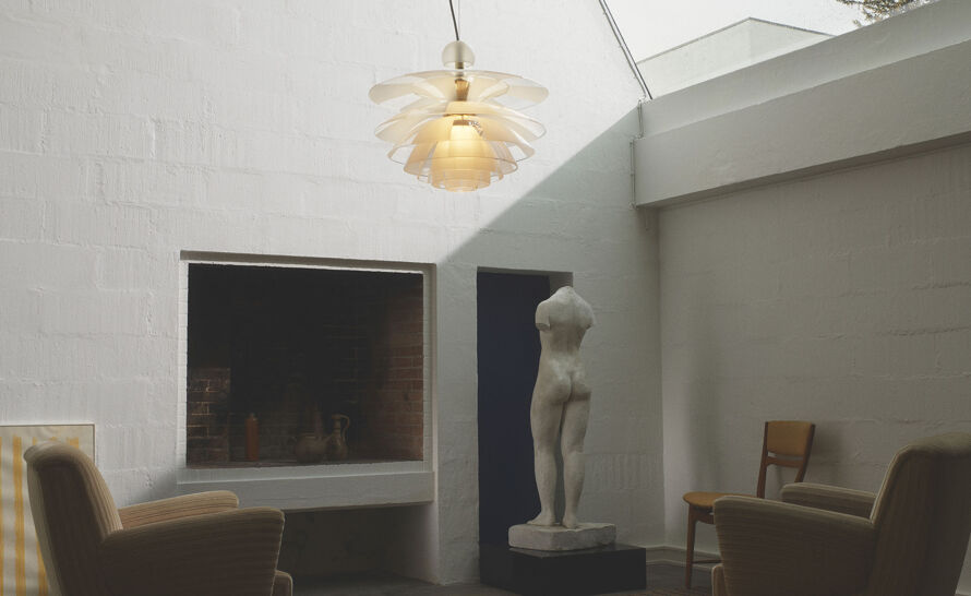 Poul Henningsen for Louis Poulsen 'Louvre' Ceiling Light – Morentz