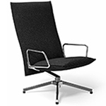 pilot high back lounge chair with loop arms - Barber & Osgerby - Knoll