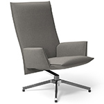 pilot high back lounge chair with upholstered arms - Barber & Osgerby - Knoll