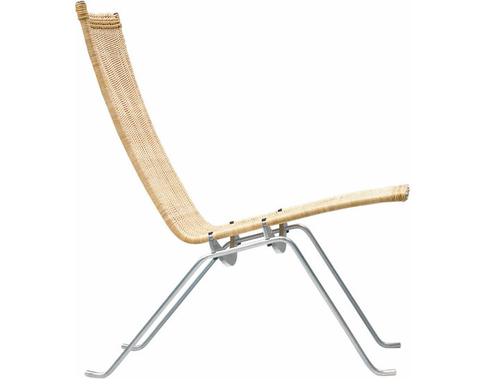 poul kjaerholm pk22 easy chair in wicker