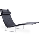 pk24 leather chaise lounge  - Fritz Hansen
