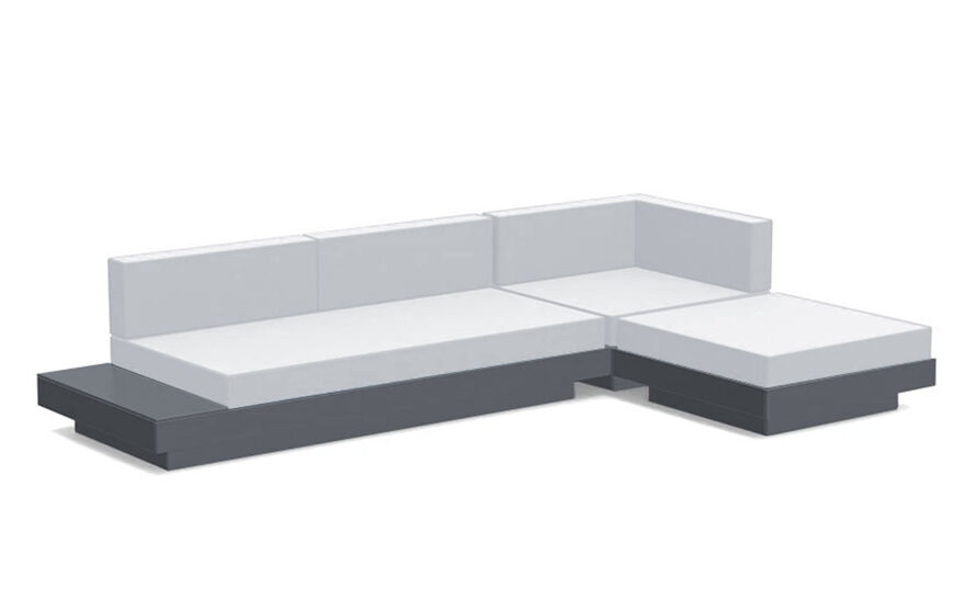 Platform One Sectional Sofa & Ottoman Bundle B