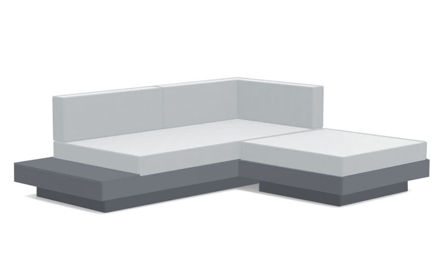 Platform One Sectional Sofa & Ottoman Bundle C