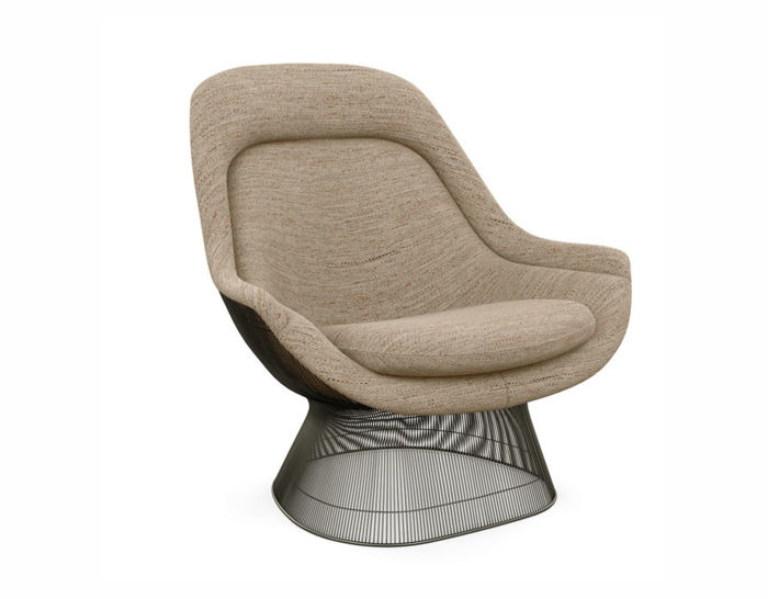 platner metallic bronze easy chair