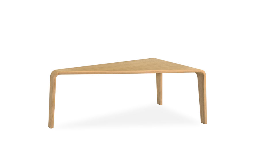 ply curved plywood low table