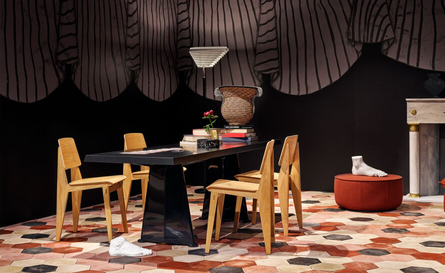 prouvé trapèze table for Vitra | hive