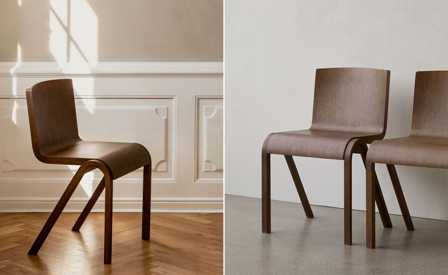 Ready Stacking Dining Chair Upholstered by Matias Møllenback