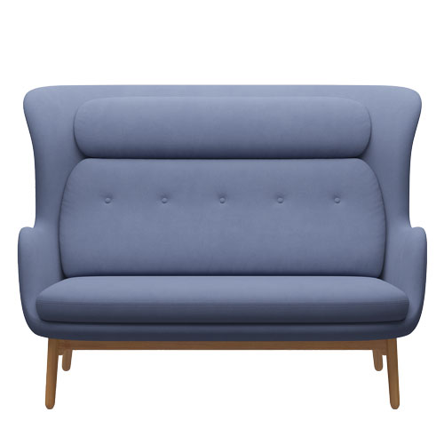 ro sofa with wood base by Jaime Hayon for Fritz Hansen