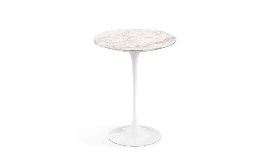 saarinen+side+table+calacatta+marble