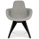 scoop high back chair with wood legs - Tom Dixon - Tom Dixon