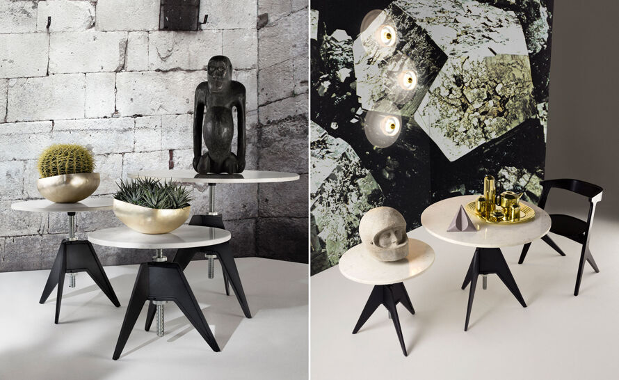 Screw Cafe Table with Round Top by Tom Dixon | hive