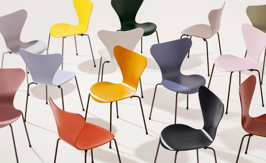 Rusteloosheid Om toevlucht te zoeken Eerbetoon Arne Jacobsen Series 7 Colored Chair for Fritz Hansen | hive