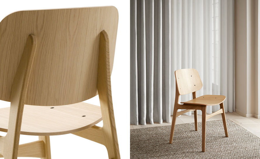 Soborg Chair Wood base 3050  モーエンセンの椅子 Soborg Chair 3050 Wood Base（ソボーチェア ウッドベース