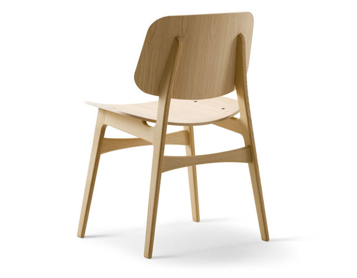 Soborg Wood Base Chair by Borge Mogensen for Fredericia | hive