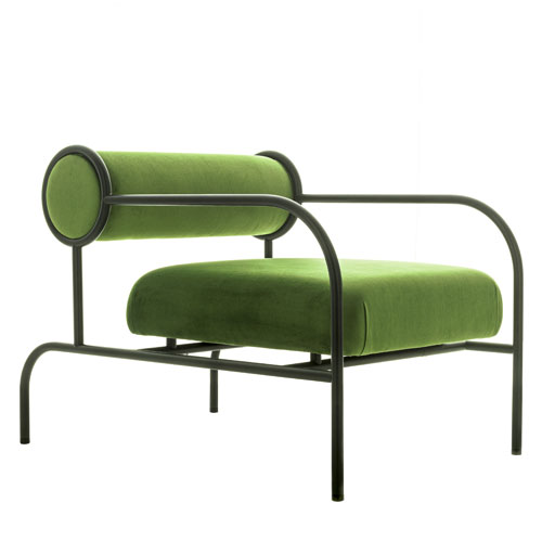 sofa with arms lounge chair by Shiro Kuramata for Cappellini