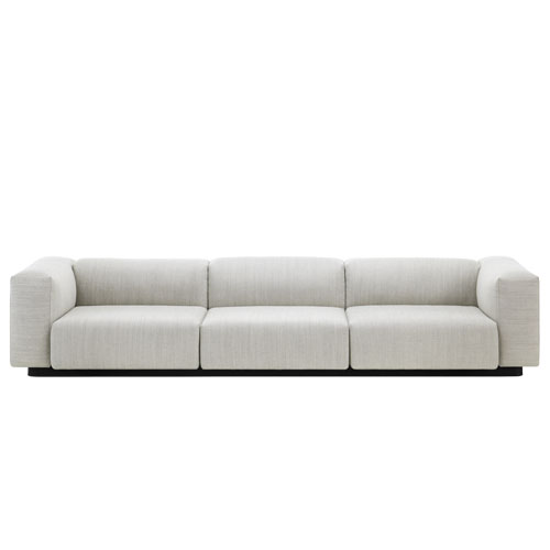 soft modular three seater sofa by Jasper Morrison for Vitra.
