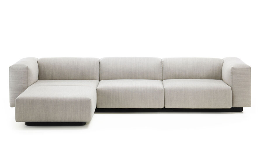 Soft Modular Three Seater Sofa with Chaise