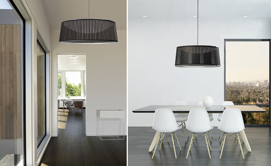 solis drum led pendant light