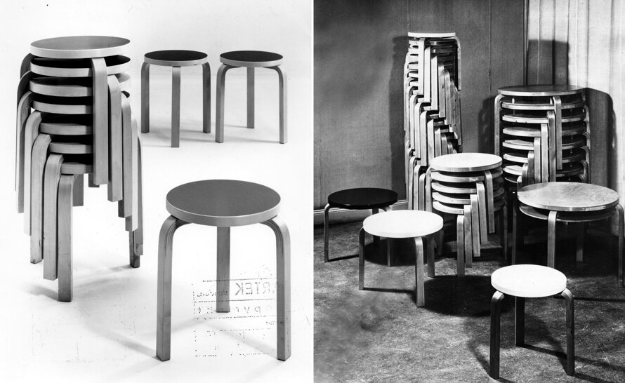 50s-60s製　Alvar Aalto Stool60 ① Stool 60 by Alvar Aalto for Artek | hive