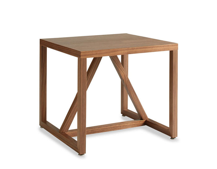 strut wood side table