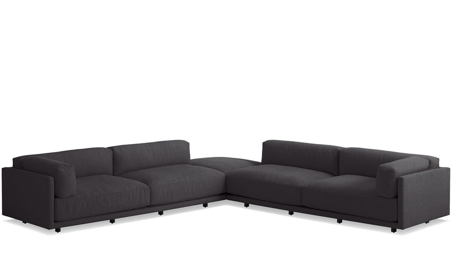 sunday backless l sectional sofa
