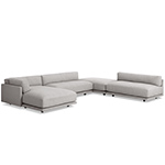 sunday j sectional sofa with chaise  - Blu Dot