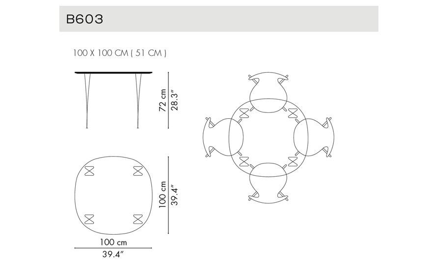 supercircular span leg table hive