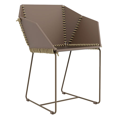 textile dining armchair for Gandia Blasco