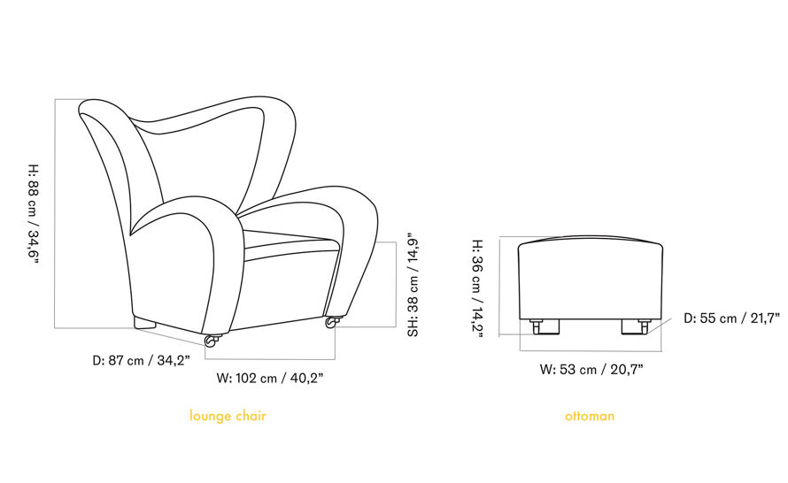 The Tired Man Ottoman by Flemming Lassen from Audo | hive