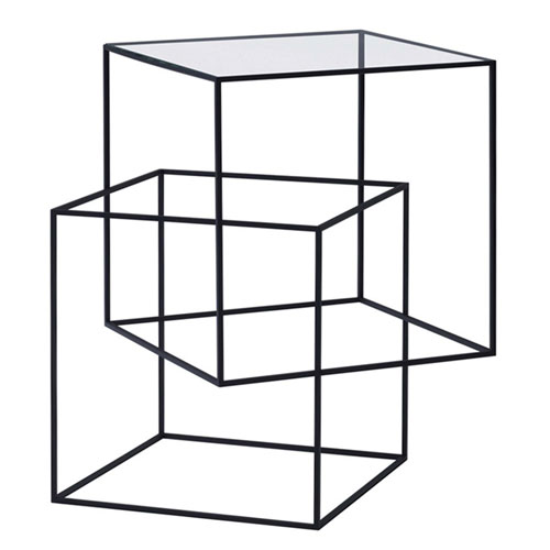 thin black table by Nendo for Cappellini