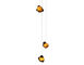 bocci 57.3 random three pendant chandelier - 1