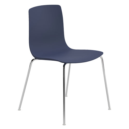 aava 02 polypropylene chair with 4 leg base