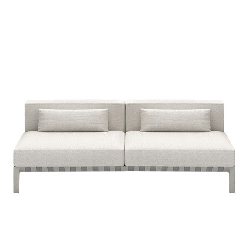 able outdoor 76 inch armless sofa