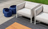 able outdoor 80 inch sofa with arms - 7