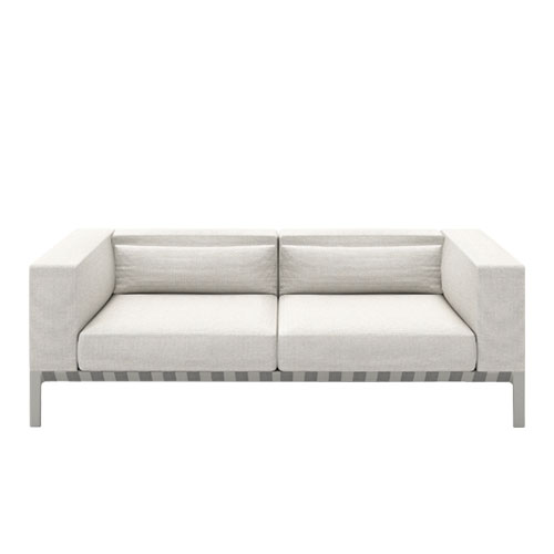 able outdoor 80 inch sofa with arms
